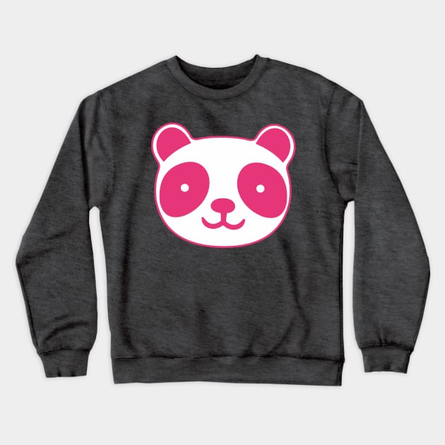 Cute Little Pink Panda Crewneck Sweatshirt by XOOXOO